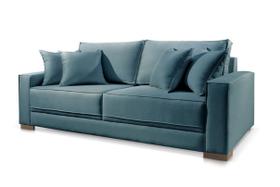 Sofá 2 Lugares Linho Azul Helô 1,8m