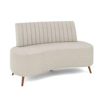 Sofá 2 Lugares Living 135CM Pé Palito Maraú Bouclê K01 - D'Rossi Sofá 2 Lugares Living 135CM Pé Palito Maraú Bouclê K01 - D'Rossi