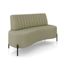 Sofá 2 Lugares Living 160cm Pé Ferro Pto Maraú Bouclê K01 - D'Rossi