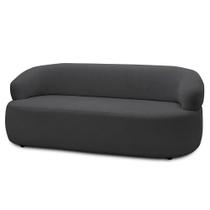 Sofá 2 Lugares Living Orgânico Sala de Estar 140cm Conka F05 Bouclê Grafite - Mpozenato Sofá 2 Lugares Living Orgânico Sala de Estar 140cm Conka F05 Bouclê Grafite - Mpozenato