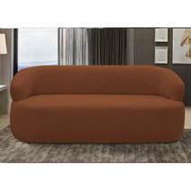 Sofá 2 Lugares Living Orgânico Sala de Estar 140cm Conka F05 Veludo Terracota - Mpozenato