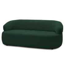 Sofá 2 Lugares Living Orgânico Sala de Estar 140cm Conka F05 Veludo Verde - Mpozenato