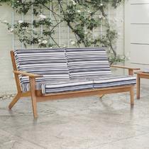 Sofá 2 Lugares Lótus Stain Játobá Acquablock Espaco Casa e Jardim Branco/Jatobá/Listrado Sofá 2 Lugares Lótus Stain Játobá Acquablock Espaco Casa e Jardim Branco/Jatobá/Listrado