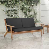 Sofá 2 Lugares Lótus Stain Jatóbá Acquablock Preto