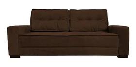 Sofá 2 Lugares Luxo Giza Suede Chocolate Sofá 2 Lugares Luxo Giza Suede Chocolate