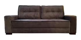 Sofá 2 Lugares Luxo Giza Suede Marrom Sofá 2 Lugares Luxo Giza Suede Marrom