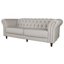 Sofá 2 Lugares Maggiore 200cm Couro Off White G58 - Gran Belo Sofá 2 Lugares Maggiore 200cm Couro Off White G58 - Gran Belo