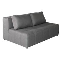 Sofá 2 Lugares Modular Soho Linho Cinza
