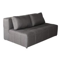 Sofá 2 Lugares Modular Soho Linho Grafite Sofá 2 Lugares Modular Soho Linho Grafite