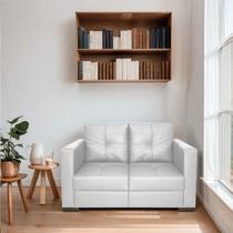 Sofa 2 Lugares Montenegro Sintético com Linha - Doce Sonho Móveis Sofa 2 Lugares Montenegro Sintético com Linha - Doce Sonho Móveis