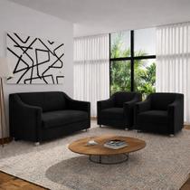 Sofá 2 Lugares Namoradeira + 2 Poltronas Clínica Recepção