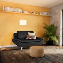 Sofá 2 Lugares Norma Preto