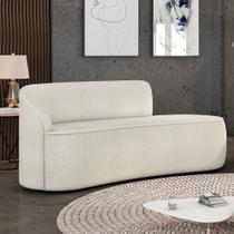 Sofá 2 Lugares Orgânico 140 cm Morgan Bouclê Off White Sofá 2 Lugares Orgânico 140 cm Morgan Bouclê Off White