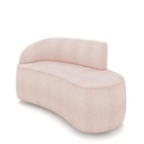 Sofá 2 Lugares Orgânico 140 Cm Morgan Bouclê Rosê D03 - D'rossi Sofá 2 Lugares Orgânico 140 Cm Morgan Bouclê Rosê D03 - D'rossi