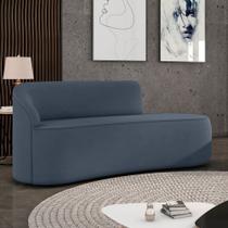 Sofá 2 Lugares Orgânico 140 cm Morgan Suede Azul Marinho D03 - D'Rossi Sofá 2 Lugares Orgânico 140 cm Morgan Suede Azul Marinho D03 - D'Rossi