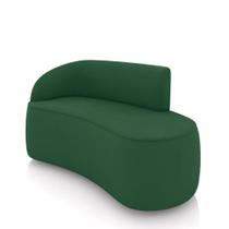 Sofá 2 Lugares Orgânico 140 Cm Morgan Veludo Verde D03 - D'rossi Sofá 2 Lugares Orgânico 140 Cm Morgan Veludo Verde D03 - D'rossi