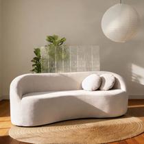 Sofá 2 Lugares Orgânico 160cm Fava CabeCasa MadeiraOriginals Branco Offwhite Sofá 2 Lugares Orgânico 160cm Fava CabeCasa MadeiraOriginals Branco Offwhite
