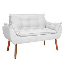 Sofá 2 Lugares Orgânico Bouclê Off White - Balaqui Decor Sofá 2 Lugares Orgânico Bouclê Off White - Balaqui Decor