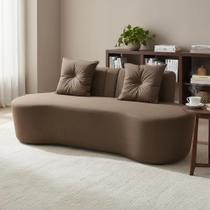 Sofá 2 Lugares Orgânico Curvo Madrid 150cm Linho Sofá 2 Lugares Orgânico Curvo Madrid 150cm Linho