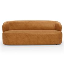 Sofá 2 Lugares Orgânico Para Sala de Estar Living 170cm Heidy F04 material sintético Whisky - Lyam Decor
