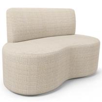 Sofá 2 Lugares Orgânico Para Sala De Estar Living Larissa L02 Linho Palha - Lyam Decor Sofá 2 Lugares Orgânico Para Sala De Estar Living Larissa L02 Linho Palha - Lyam Decor