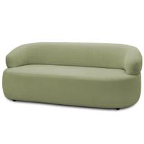 Sofá 2 Lugares Orgânico Sala De Estar Living 140cm Carmen F04 Bouclê Verde Oliva - Lyam Decor Sofá 2 Lugares Orgânico Sala De Estar Living 140cm Carmen F04 Bouclê Verde Oliva - Lyam Decor