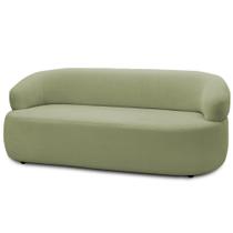 Sofá 2 Lugares Orgânico Sala de Estar Living 140cm Carmen F04 Bouclê Verde Oliva - Lyam Decor Sofá 2 Lugares Orgânico Sala de Estar Living 140cm Carmen F04 Bouclê Verde Oliva - Lyam Decor