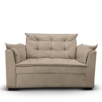 Sofá 2 lugares Para Sala Moderno Confortável Elegance Suede