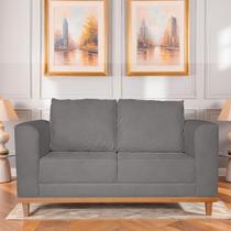 Sofá 2 Lugares Paris em Madeira Maciça e Linho com Luxo e Conforto Refinado - LH Decor