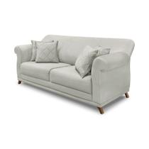 Sofá 2 Lugares Pé de Madeira Julieta 160 cm Veludo S04 - D'Rossi