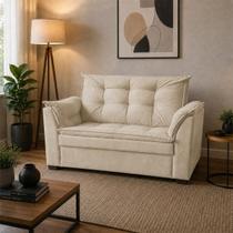 Sofá 2 Lugares Pequeno Confortável 1,40 mts Alice Arapongas Decor