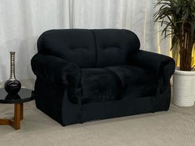 Sofá 2 Lugares Preto 504 Viena Sofá 2 Lugares Preto 504 Viena