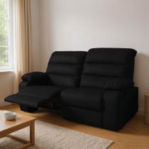 Sofá 2 Lugares Reclinável Retrátil 170cm Naaman Sintético PU K01 - D'Rossi Sofá 2 Lugares Reclinável Retrátil 170cm Naaman Sintético PU K01 - D'Rossi