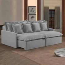 Sofá 2 Lugares Retrátil 194cm com Almofadas Lisboa Sofá 2 Lugares Retrátil 194cm com Almofadas Lisboa