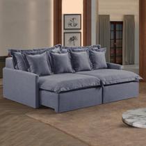 Sofá 2 Lugares Retrátil 194cm com Almofadas Lisboa Sofá 2 Lugares Retrátil 194cm com Almofadas Lisboa