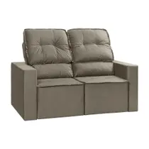 Sofá 2 lugares Retrátil e Reclinável Chicago 1,50M C/Molas - Veludo