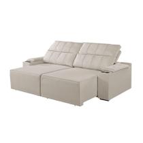 Sofá 2 Lugares Retrátil E Reclinável M-182 Martins Creme Sofá 2 Lugares Retrátil E Reclinável M-182 Martins Creme