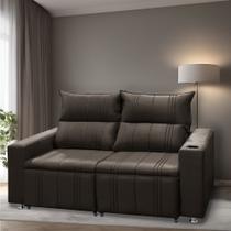 Sofá 2 lugares Retrátil e Reclinável Madri 1,50M - Suede Shop das Cabeceiras Sofá 2 lugares Retrátil e Reclinável Madri 1,50M - Suede Shop das Cabeceiras