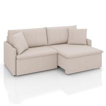 Sofá 2 Lugares Retrátil e Reclinável Stilo Linho Cru 174 cm Sofá 2 Lugares Retrátil e Reclinável Stilo Linho Cru 174 cm