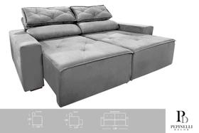 Sofá 2 Lugares Retrátil Reclinável 1,80m Confortável e Elegante Sofá 2 Lugares Retrátil Reclinável 1,80m Confortável e Elegante