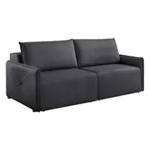 Sofá 2 Lugares Retrátil Urban Linho Grafite 160 cm