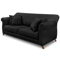 Sofa 2 Lugares Retro Polo 160cm Com Almofada Veludo 2237 Ezz 2237 Sofa 2 Lugares Retro Polo 160cm Com Almofada Veludo 2237 Ezz 2237