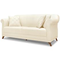 Sofa 2 Lugares Retro Polo 180cm Com Almofada Linho Perola Ezz Perola Sofa 2 Lugares Retro Polo 180cm Com Almofada Linho Perola Ezz Perola