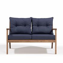 Sofá 2 Lugares Riade Acquablock Azul/Castanho Sofá 2 Lugares Riade Acquablock Azul/Castanho