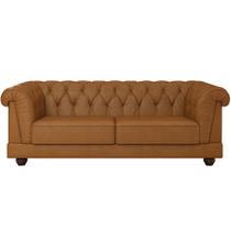 Sofá 2 Lugares Sala de Estar Living 190cm Soho M03 material sintético Whisky - Lyam Decor