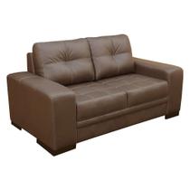 Sofá 2 Lugares Sala de Estar Milano 170cm Couro Marrom G58 - Gran Belo Sofá 2 Lugares Sala de Estar Milano 170cm Couro Marrom G58 - Gran Belo
