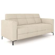 Sofá 2 Lugares Sala Living Industrial 160cm Senna K01 Veludo Bege - Lyam Decor
