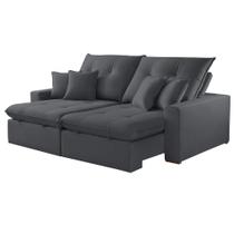 Sofá 210cm Braço 25cm Retrátil e Reclinável Império Meu Sofá Online Sofá 210cm Braço 25cm Retrátil e Reclinável Império Meu Sofá Online