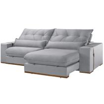 Sofá 230 cm Braço 25 cm Retrátil e Reclinável Lake Meu Sofá Online Sofá 230 cm Braço 25 cm Retrátil e Reclinável Lake Meu Sofá Online
