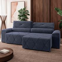 Sofá 230cm 4 lugares retratil e reclinavel Houston